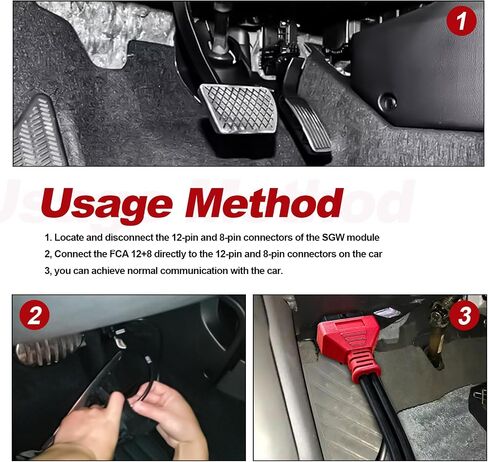 12+8 دبوس كابل محول OBD2 متوافق مع JSCAN ، مناسب للترميز والبرمجة ، مركبات كرايسلر FCA للتشخيص ، كابل الالتفاف SGW in Saudi Arabia