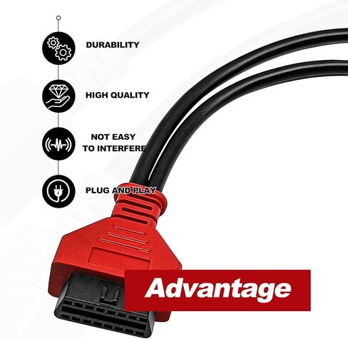 12+8 دبوس كابل محول OBD2 متوافق مع JSCAN ، مناسب للترميز والبرمجة ، مركبات كرايسلر FCA للتشخيص ، كابل الالتفاف SGW in Saudi Arabia