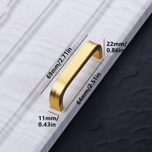 Cupboard Handles,Aluminum Alloy Kitchen Cabinet Door Handle,4/6/8/10/12 Inches Gold Black Silver Aluminum Handles Kitchen Door Cabinet Straight Handle Pull Knobs Furniture Hardware,(64mm Solid Silver, in Saudi Arabia