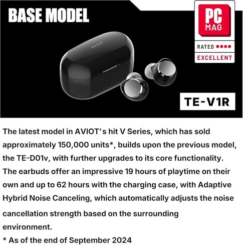 AVIOT VTuber Ui Shigure Wireless Earbuds TE-D01v-SGR, Officially Licensed (Exclusive Edition) Special Package, Design, Japanese Special Voice, Noise Canceling Earbuds in Saudi Arabia