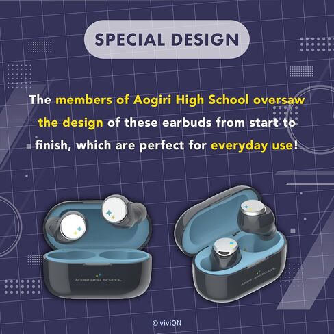 AVIOT VTuber Ui Shigure Wireless Earbuds TE-D01v-SGR, Officially Licensed (Exclusive Edition) Special Package, Design, Japanese Special Voice, Noise Canceling Earbuds in Saudi Arabia