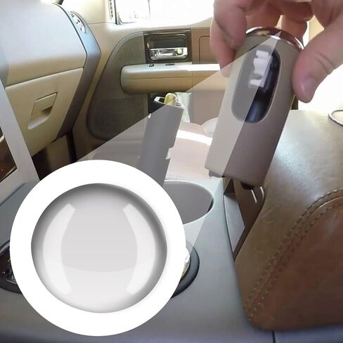 4L3Z-7213-BA Shift Knob Chrome مع مقاطع أقوى ، استبدال Ford F Series 150 Syfter 2004 2005 1 PCS (Silver أو Gray) in Kuwait