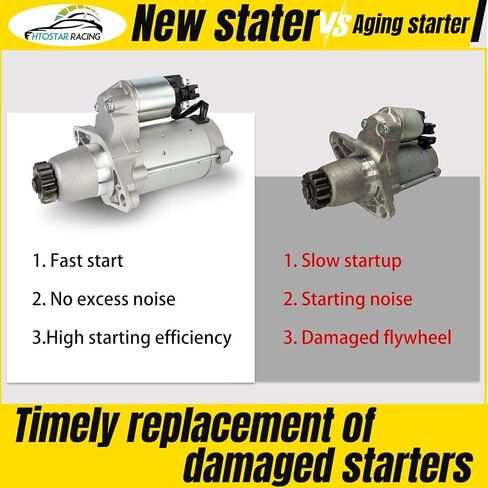 17825 New Starter Motor Compatible with Toyota Camry 02-17 RAV4 Solara Sienna Highlander Scion Xb TC Lexus ES300 RX330 RX350 2.4L 2.5L 3.0L 3.3L 3.5L #228000-9900 428000-4100 410-52205 in Saudi Arabia