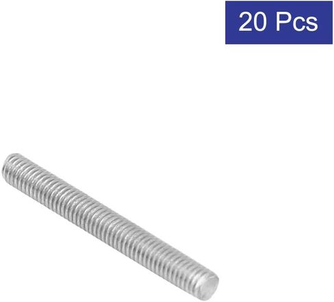 uxcell M5 x 35mm 304 Stainless Steel Fully Threaded Rod Bar Studs Fasteners 20 Pcs in Saudi Arabia
