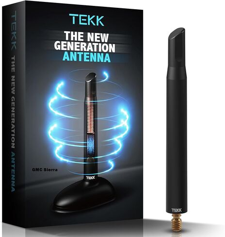 هوائي TEKK من ألياف الكربون متوافق مع موديلات مختارة (جي إم سي سييرا 2009-2024 | تشيفي سيلفرادو 2008-2025) | 7.9 بوصة مطاط مرن ممتاز | مصممة لتعزيز استقبال إشارة راديو FM/AM in Kuwait