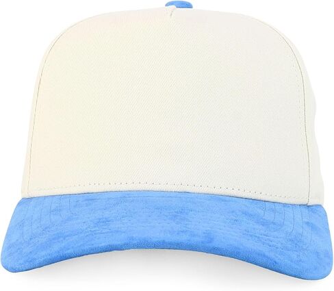Trendy Apparel Shop 5 Panel Cotton and Suede Combo Snapback Baseball Cap in Saudi Arabia