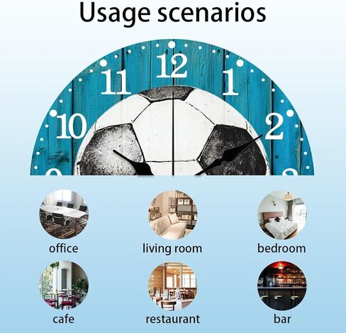 CHGCRAFT 3D Coffee Bean Pattern Wall Clock 12 Inch Non-Ticking Clocks Round Wall Hanging Clock Battery Operated for Bedroom Living Room Kitchen Office in Saudi Arabia