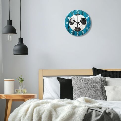 CHGCRAFT 3D Coffee Bean Pattern Wall Clock 12 Inch Non-Ticking Clocks Round Wall Hanging Clock Battery Operated for Bedroom Living Room Kitchen Office in Saudi Arabia