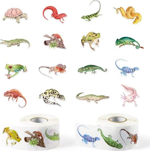 Floral Woodland Animal Stickers - 1000pcs Floral Woodland Animal Stickers Rolls (2 rolls) Forest Friends Sticker Self-Adhesive Decals Christmas Winter Xmas New Year Gifts Decorative Kids Reward in Saudi Arabia