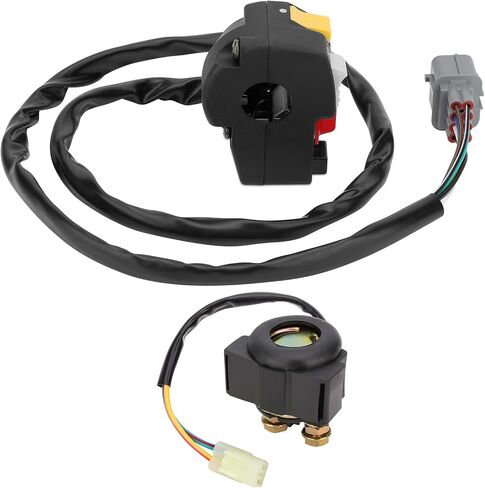 M Mati Handlebar & Starter Relay Switch لـ Honda Rancher 350 TRX350TM TRX350FM 2000-2005 التحول اليدوي 35020-HN5-671 35020-HN5-670 35850-HF1-670 in Saudi Arabia