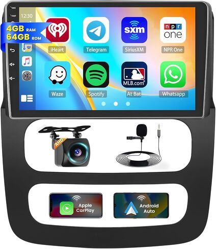 [2+64GB] Inefala for Dodge RAM 1500/2500/3500 2002-2005 Android 13 Car Radio Stereo, 9 Inch HD Touchscreen with Carplay Android Auto GPS BT FM/RDS SWC USB Backup Camera MIC in Saudi Arabia