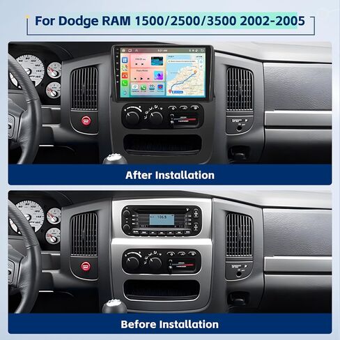 [2+64GB] Inefala for Dodge RAM 1500/2500/3500 2002-2005 Android 13 Car Radio Stereo, 9 Inch HD Touchscreen with Carplay Android Auto GPS BT FM/RDS SWC USB Backup Camera MIC in Saudi Arabia