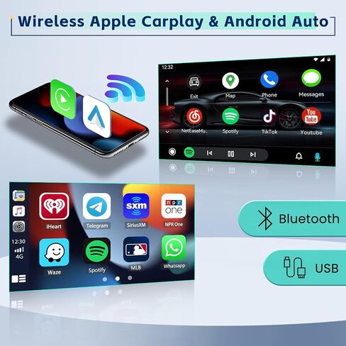 [2+64GB] Inefala for Dodge RAM 1500/2500/3500 2002-2005 Android 13 Car Radio Stereo, 9 Inch HD Touchscreen with Carplay Android Auto GPS BT FM/RDS SWC USB Backup Camera MIC in Saudi Arabia