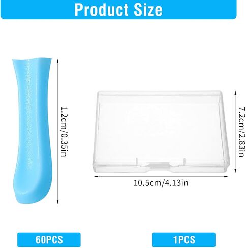 60pcs Ear Camera Replacement Tips, Silicone Ear Wax Removal Tips for Wet/Dry Ear Wax Cleaning for Teens Adults Ear Wax Removal Endoscope in Saudi Arabia