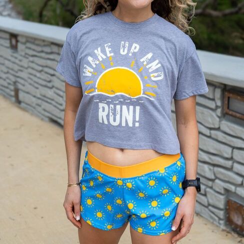 Gone For a Run Women's Running Shorts - Lightweight Workout Shorts - 2" Inseam with Pocket - Multiple Designs in Saudi Arabia