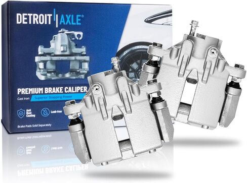 Detroit Axle - الفرجار الخلفي الفرامل مع استبدال قوسين لعام 2003-2008 Cadillac CTS ، 2005-2011 STS - 2pc مجموعة in Saudi Arabia