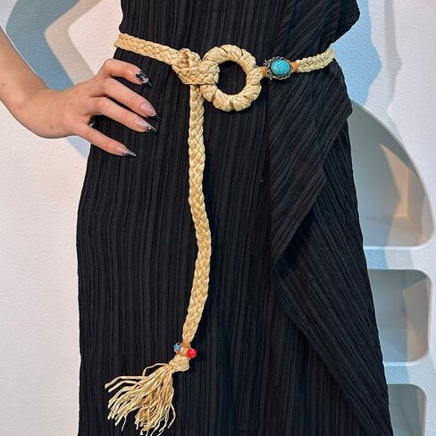 Sexy Waist Chain Body Chain – Stunning Layered Rope Beach Waist Jewelry, Adjustable for Dainty Boho Bikini Lovers in Kuwait