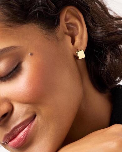 Gold Earrings for Women Trendy 14K Gold Plated Small Chunky Huggie Earrings Dainty Minimalist Simple Hypoallergenic Hoop Earrings Jewelry Gifts for Her in Kuwait