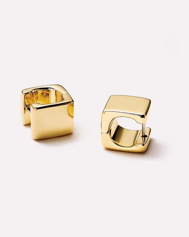 Gold Earrings for Women Trendy 14K Gold Plated Small Chunky Huggie Earrings Dainty Minimalist Simple Hypoallergenic Hoop Earrings Jewelry Gifts for Her in Kuwait