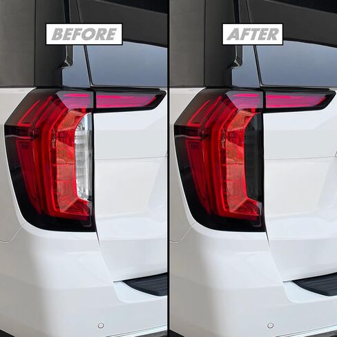 SlickMod PreCut Vinyl Smoke Tint for 2021-2023 GMC Yukon | Yukon XL Tail Light (20% Dark Smoke, 2. Taillight Cutout) in Saudi Arabia