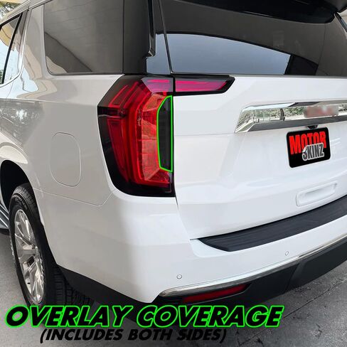 SlickMod PreCut Vinyl Smoke Tint for 2021-2023 GMC Yukon | Yukon XL Tail Light (20% Dark Smoke, 2. Taillight Cutout) in Saudi Arabia