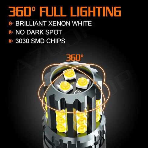 3157 LED مصابيح عكسية متوافقة مع Chevy Silverado/GMC Sierra 1500 2500 1999-2003 2004 2005 2006 2007 2008 2008 2010 2011 2012 2013 ، 3047 3156 3057 Back Lights ، 300 ٪ Brightness 6000K White ، 2pcs in Kuwait