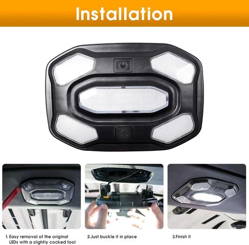 LED INTRIOR LED استبدال ضوء Jeep Wrangler JL 2018-2023 2/4 باب المصارع JT LED LED KIT 6500K الأبيض 30 LED in Saudi Arabia