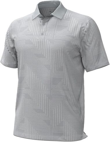 Under Armour New Men's Golf Playoff 3.0 Geometrix Jacquard Polo Steel XL in Saudi Arabia