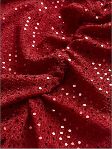 Soly Hux Women's Sequin Sparkly Skirt High Pherced Ruched Split Hem in Kuwait