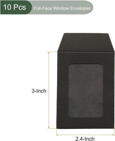 yokive 10 pack clost full-face window ، 3 "رسالة صور مستند رسائل مراسلة 3 من جانب واحد ، رائع لمكتب الأعمال (أبيض) in Kuwait