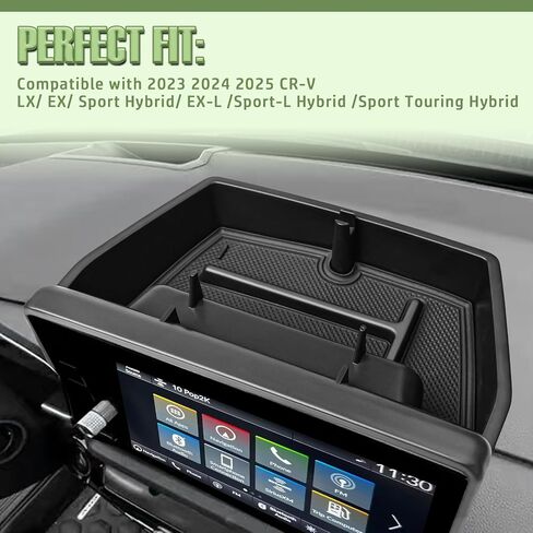 Dash Storage Box Compatible with Honda CRV 2023 2024 2025 Accessories Behind Screen Center Console Dashboard Organizer Insert Compartment Tray Sunglasses Holder (ONLY Fit 9 Inch Touch Display) in Saudi Arabia