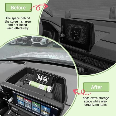 Dash Storage Box Compatible with Honda CRV 2023 2024 2025 Accessories Behind Screen Center Console Dashboard Organizer Insert Compartment Tray Sunglasses Holder (ONLY Fit 9 Inch Touch Display) in Saudi Arabia
