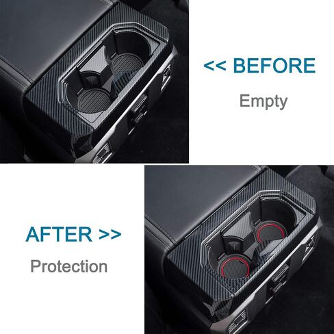JDMCAR Liner Accessories Compatible with Ford F150 2015 2016 2017 2018 2019 2020 Premium Cup Holder, Center Console, and Door Pockets Rubber Inserts Kit (Bucket Super Crew) (Red Trim) in Saudi Arabia