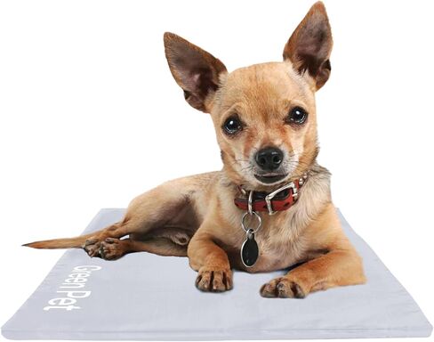 غطاء حصيرة تبريد الكلاب من The Green Pet Shop - كبير، بيج/وردي - يحمي وسادة الحيوانات الأليفة الرائعة الخاصة بك من الأوساخ والتلف - يمكن غسله في الغسالة in Saudi Arabia