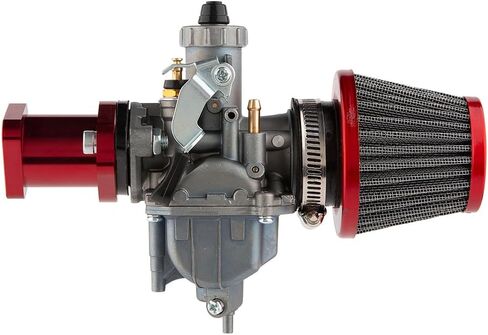 VM22 26mm Carburetor Performance Kit for Predator 212CC 196CC COLEMAN CT200U BT200X MINI BIKE KT196 GO KART GX160 GX200 6.5HP Clone Engine مع مرشح الهواء 38 مم ، مشعرات. in Kuwait