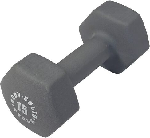 Body-Solid Tools (BSTND3PR) Neoprene Dumbbell for Weight and Aerobic Training, Pilates & Physical Therapy, Hand Weights Set for Women, Free Weights Hex End Dumbbells, Green, 3lbs. Pair in Kuwait