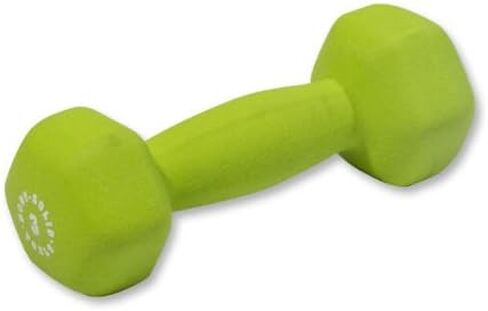 Body-Solid Tools (BSTND3PR) Neoprene Dumbbell for Weight and Aerobic Training, Pilates & Physical Therapy, Hand Weights Set for Women, Free Weights Hex End Dumbbells, Green, 3lbs. Pair in Kuwait