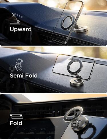 JOYROOM Fits iPhone 16/16 Pro Max MagSafe Car Mount, [All Metal & 360° Adjustment] Magnetic Phone Holder for Car with N55 Strong Magnets, Car Mount for iPhone 16 15 14 13 12 & MagSafe Case, Space Gray in Kuwait