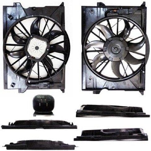 Go-Parts-مجموعة مروحة تبريد الرادياتير لمحرك Mercedes-Benz CLS550 2003-2011 in Saudi Arabia