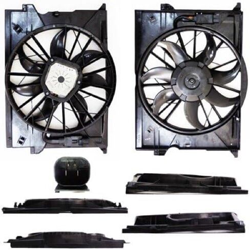 Go-Parts-مجموعة مروحة تبريد الرادياتير لمحرك Mercedes-Benz CLS550 2003-2011 in Saudi Arabia