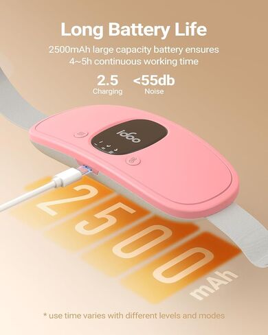 هدايا عيد الميلاد للزوجة النسائية، وسادة تسخين iDOO لتشنجات الدورة الشهرية، وسادة حرارية لاسلكية محمولة لتخفيف آلام تشنجات الحيض، وسادة تسخين الحيض، تسخين سريع، هدايا عيد ميلاد للأم والفتيات in Kuwait