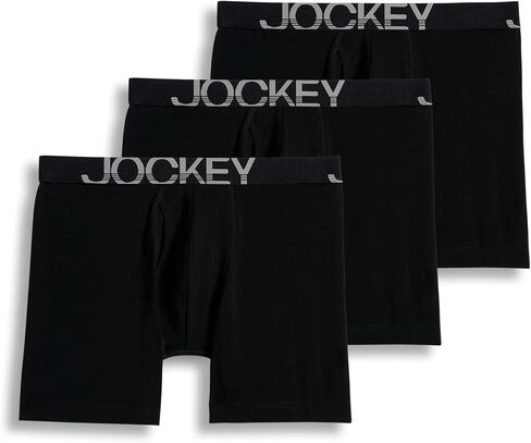 ملابس داخلية للرجال للرجال Activestretch 7 "Long Leg Boxer موجز - 3 حزمة ، أسود ، 2XL in Saudi Arabia