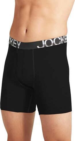 ملابس داخلية للرجال للرجال Activestretch 7 "Long Leg Boxer موجز - 3 حزمة ، أسود ، 2XL in Saudi Arabia