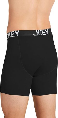 ملابس داخلية للرجال للرجال Activestretch 7 "Long Leg Boxer موجز - 3 حزمة ، أسود ، 2XL in Saudi Arabia