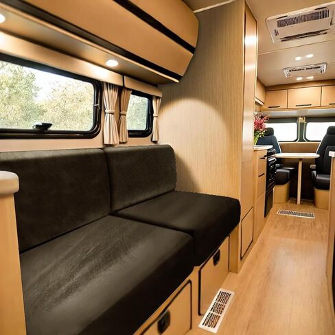 Rv Dinette Cushion Covers Velvet Stretch Stretchy Camper Cushions Cover Dinette Booth Seats with Tie-up Bench Seat Covers (Green,W(55-72in),D(27-37in)) in Saudi Arabia