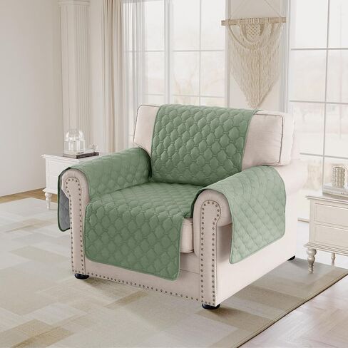 أغطية Princedeco Loveseat لأريكة سليمان الأريكة الحديثة تغطي غطاء أريكة ناعمة مقاومة للماء ويمكن غسلها للكلاب عرض مقعد الأريكة المضاد للزلزال إلى 48 "(Loveseat ، Sage) in Kuwait