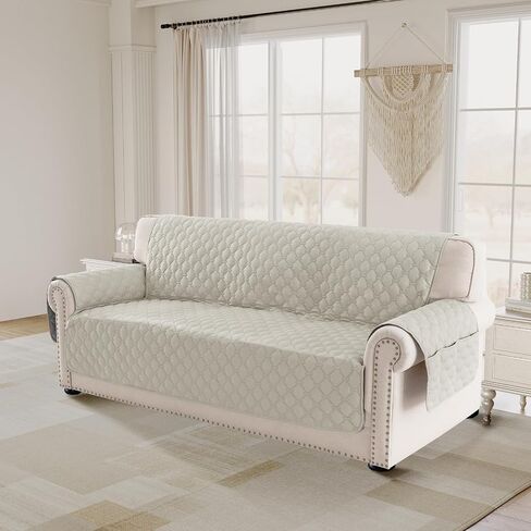 أغطية Princedeco Loveseat لأريكة سليمان الأريكة الحديثة تغطي غطاء أريكة ناعمة مقاومة للماء ويمكن غسلها للكلاب عرض مقعد الأريكة المضاد للزلزال إلى 48 "(Loveseat ، Sage) in Kuwait