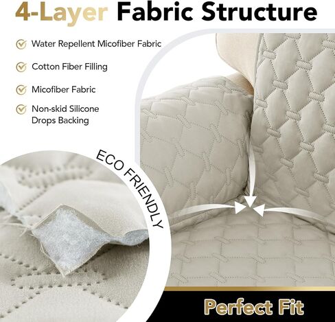 أغطية Princedeco Loveseat لأريكة سليمان الأريكة الحديثة تغطي غطاء أريكة ناعمة مقاومة للماء ويمكن غسلها للكلاب عرض مقعد الأريكة المضاد للزلزال إلى 48 "(Loveseat ، Sage) in Kuwait
