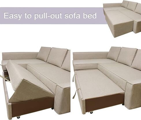 غطاء الأريكة Corduroy فقط! بالنسبة إلى Ikea Friheten Sofa Bed Sleeper ، تغطي أريكة لأريكة زاوية صغيرة ، أريكة أريكة لغرفة المعيشة مع وسادة وأغطية وسادة (XTR-15 ، chaise اليمنى) in Saudi Arabia