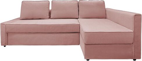 غطاء الأريكة Corduroy فقط! بالنسبة إلى Ikea Friheten Sofa Bed Sleeper ، تغطي أريكة لأريكة زاوية صغيرة ، أريكة أريكة لغرفة المعيشة مع وسادة وأغطية وسادة (XTR-15 ، chaise اليمنى) in Kuwait
